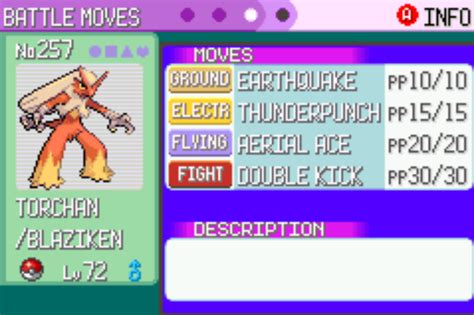 blaziken best moveset emerald.